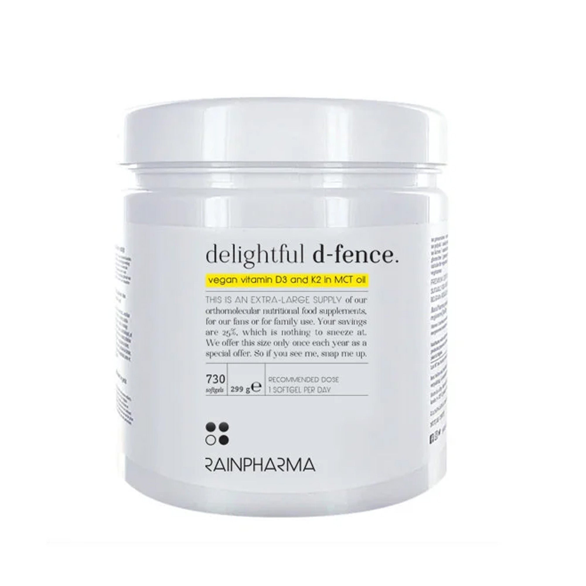 Een witte verpakking van RainPharma&