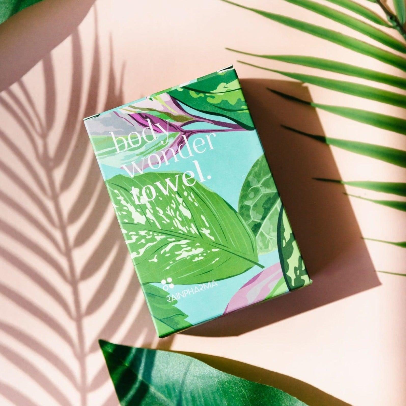 Rainpharma - Body Wonder Towel - Jungle Green - Accessoires - Puur Living